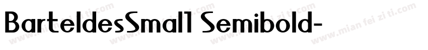 BarteldesSmal1 Semibold字体转换